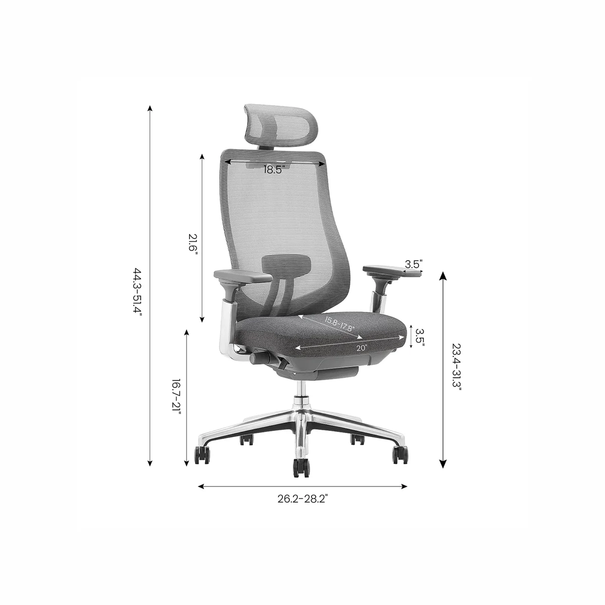 COLAMY ATLAS Ergonomic High Back Mesh Office Chair